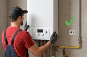 Установка настенного котла