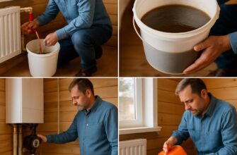 Замена теплоносителя отопления дачи